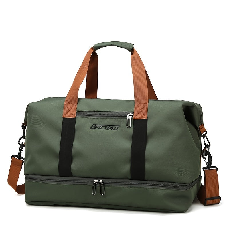 Large Travel Bag Large Capacity Travel Bag | Luggage Bag with Wet and Dry Separation