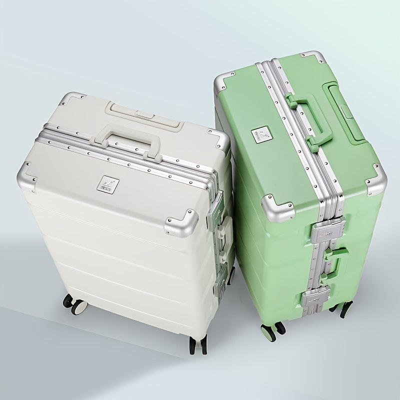 1pc 20-inch aluminum frame suitcase, large capacity suitcase