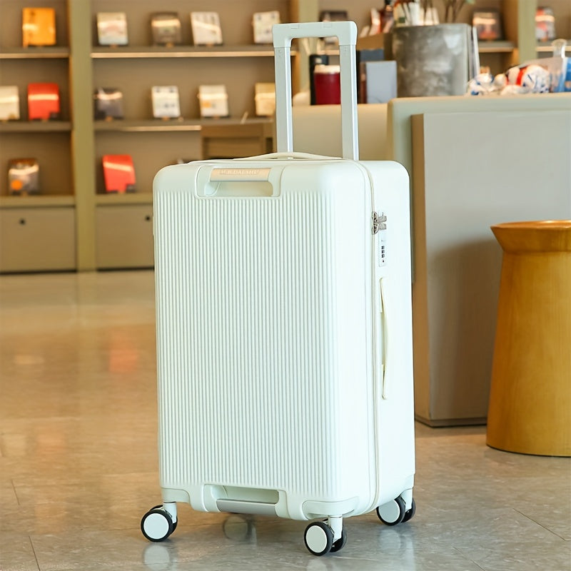 1pc Large Capacity Thickened Trolley Suitcase with Quiet Omni-Wheels
