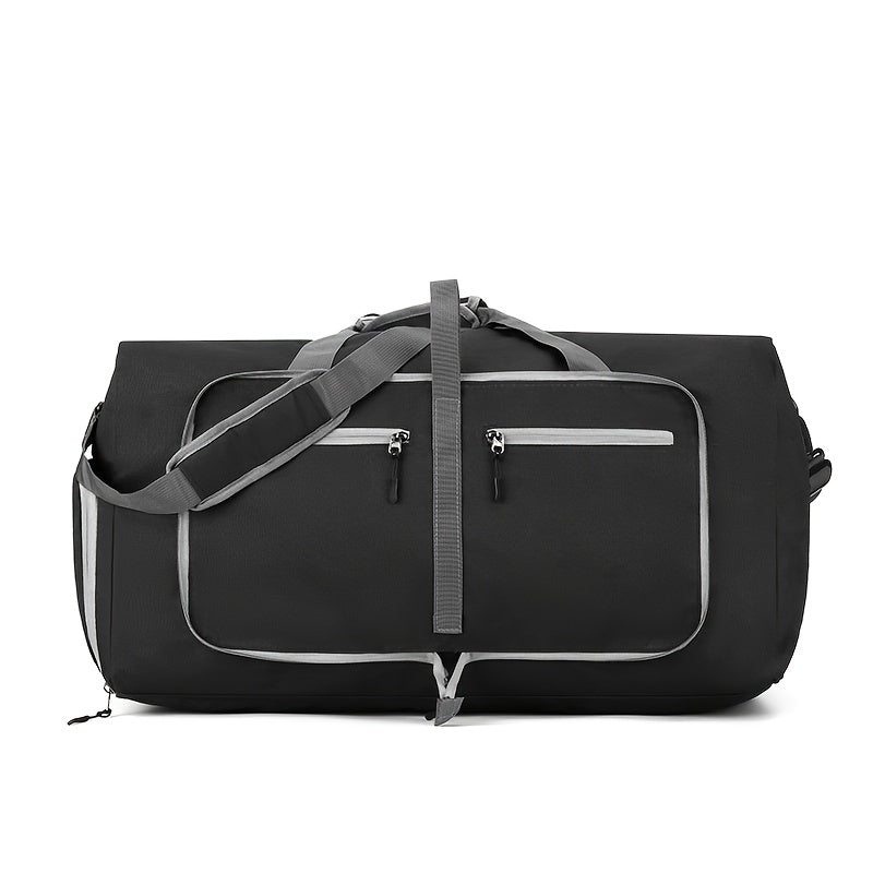 Large Capacity Travel Gym Bag with Shoe Compartment - Heavy-Duty duffel with Zipper Closure