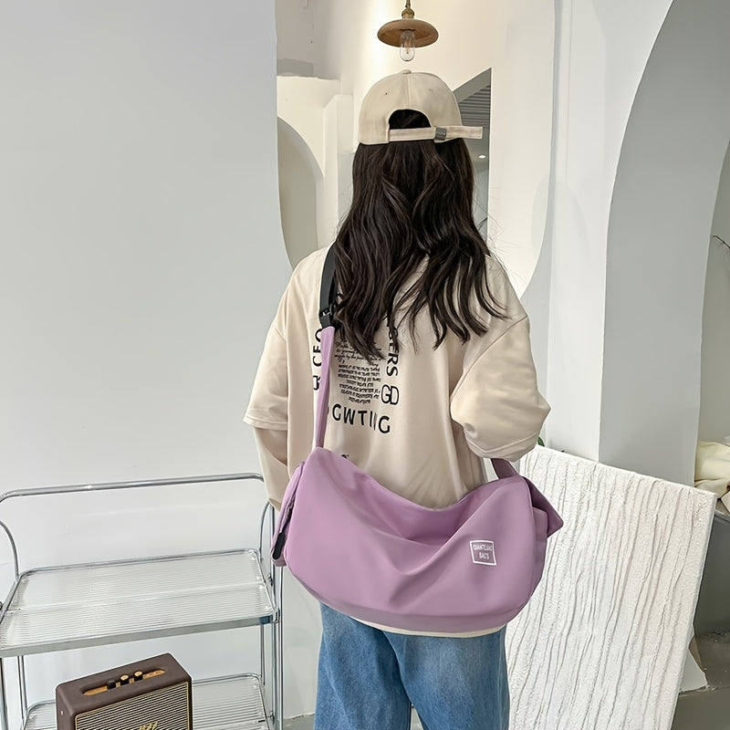 Sports Gym Duffle Bag, Lightweight Travel Crossbody Bag, Weekend Bag With Shoe Compartment
