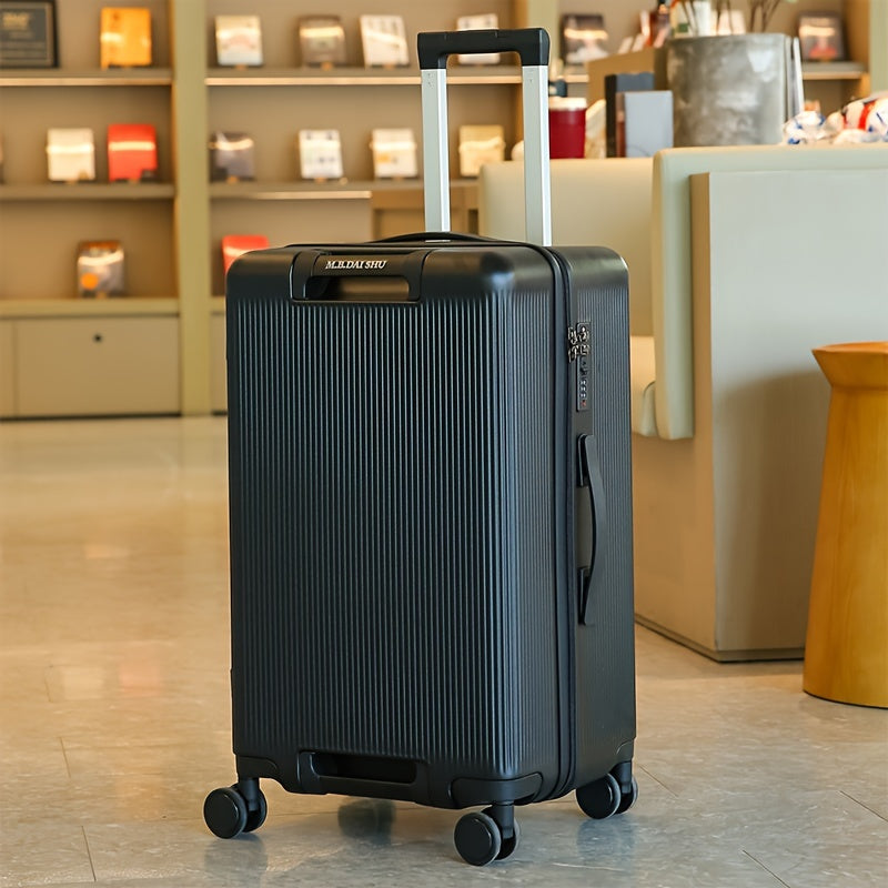 1pc Large Capacity Thickened Trolley Suitcase with Quiet Omni-Wheels