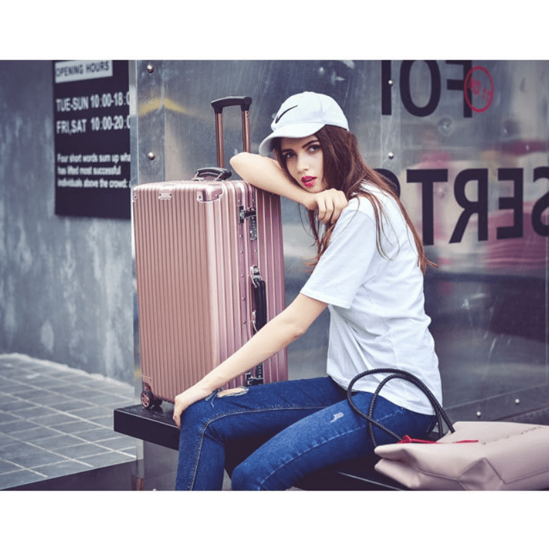 20-Inch Heavy-Duty Aluminum Frame Carry-On Suitcase with TSA Lock