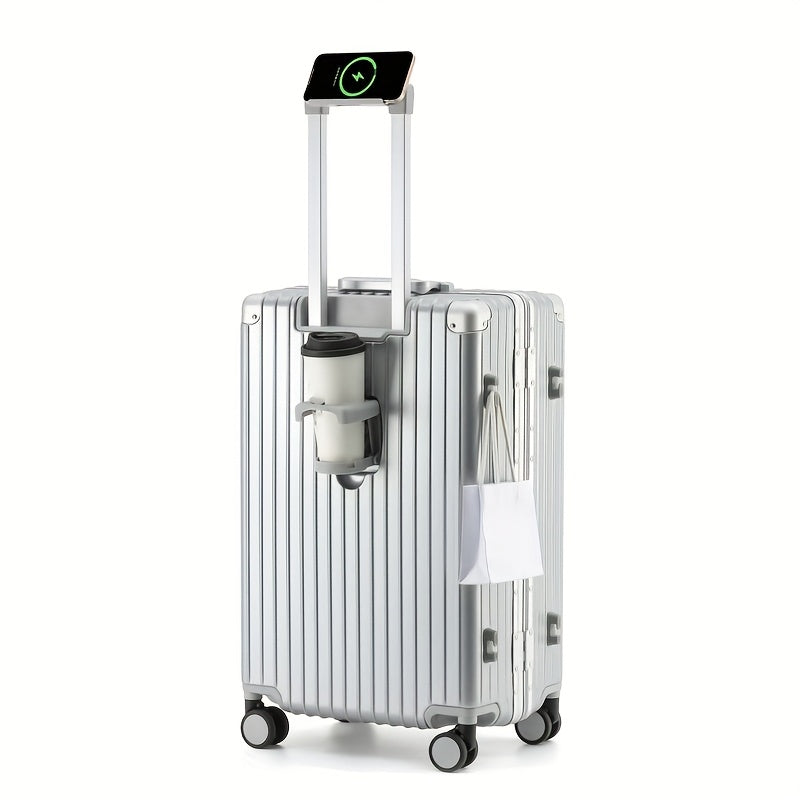 Suitcase, aluminum frame suitcase, spinner luggage with telescopic handle