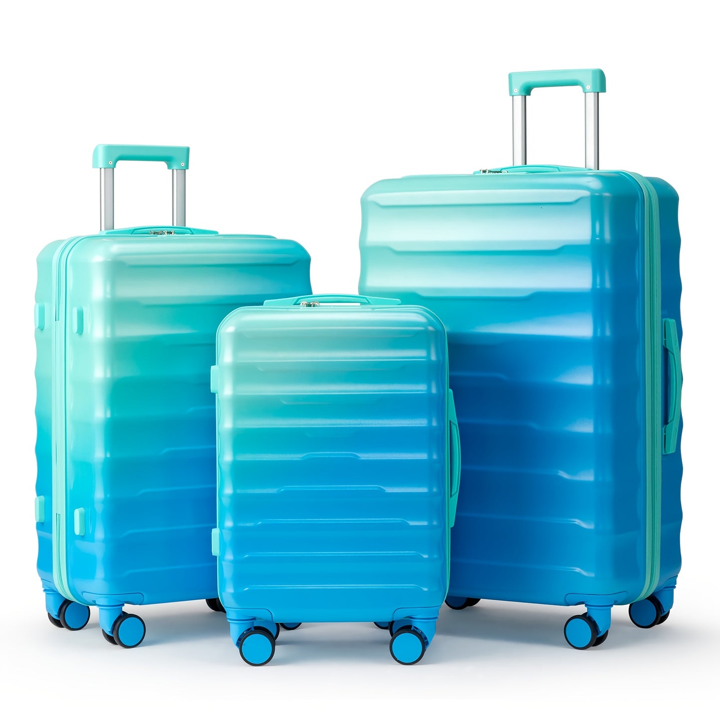 1pc Large 20\u002F24\u002F28-Inch Hardshell ABS+PC Suitcase with TSA Lock