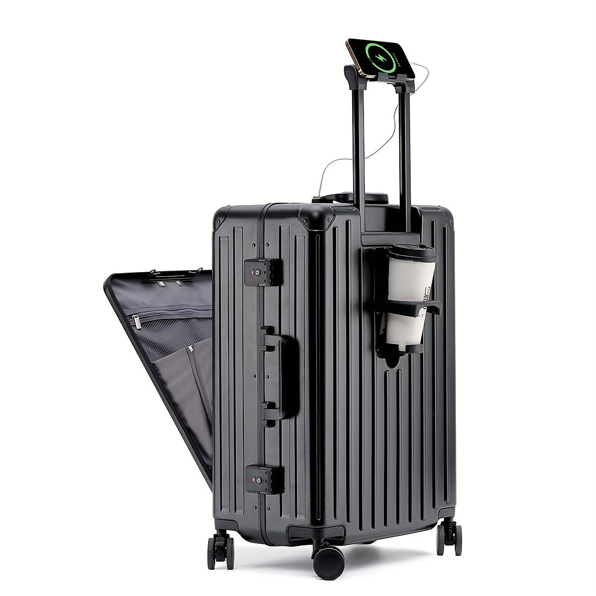 SUPTO Stylish 20-Inch Laptop Suitcase with USB Charging Port