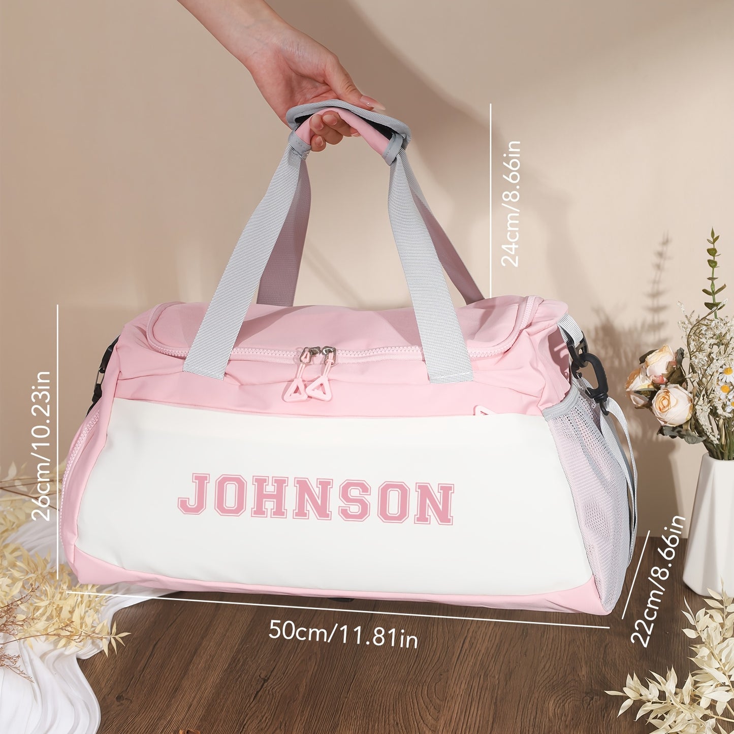 1pc Customized Personalized Luggage Bag, Travel Organizer, Dance Bag, Gym Bag, Hospital Bag