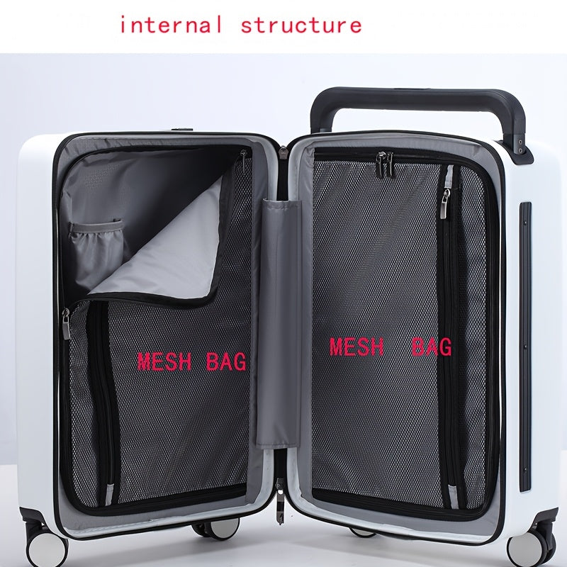 1pc Set of Wide Luggage Trolley Suitcase, Can Board It, Large Capacity Luggage