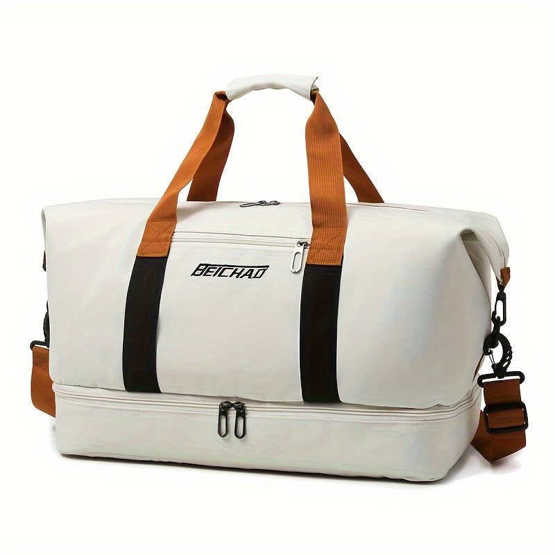 Large Travel Bag Large Capacity Travel Bag | Luggage Bag with Wet and Dry Separation