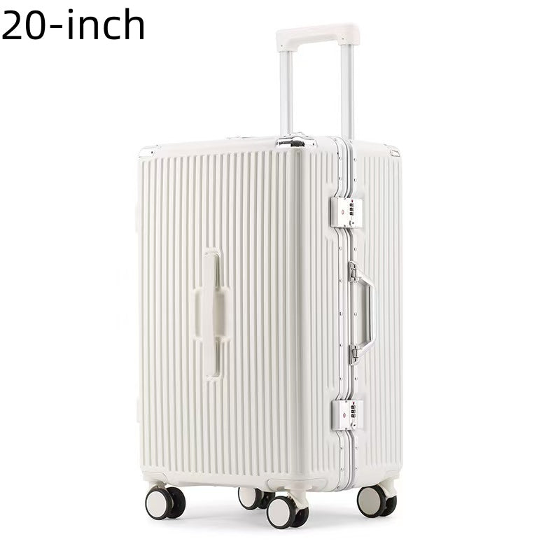 Thickened Suitcase 24\u002F26 Inch for Women - Reinforced Aluminum Frame Enhances Drop Resistance