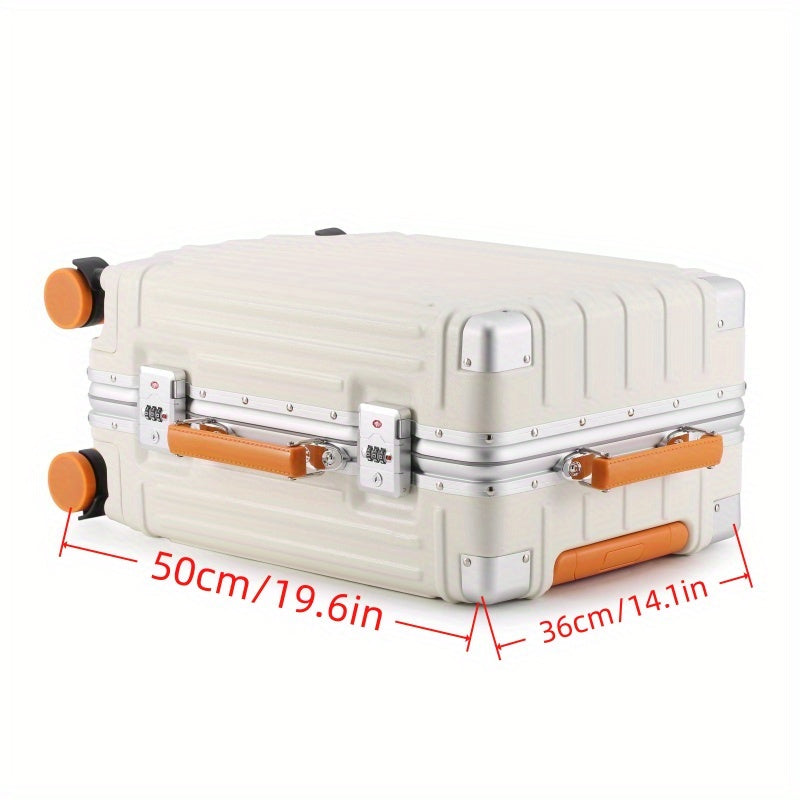Colorful Aluminum Frame Sleek Aluminum Luggage Set - 22\u002F24 Inch Modern Design