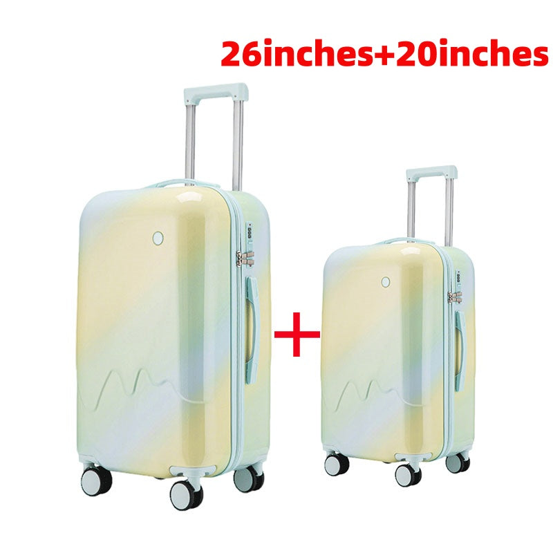 ET Gradient-Style Spinner Suitcase with Telescopic Handle