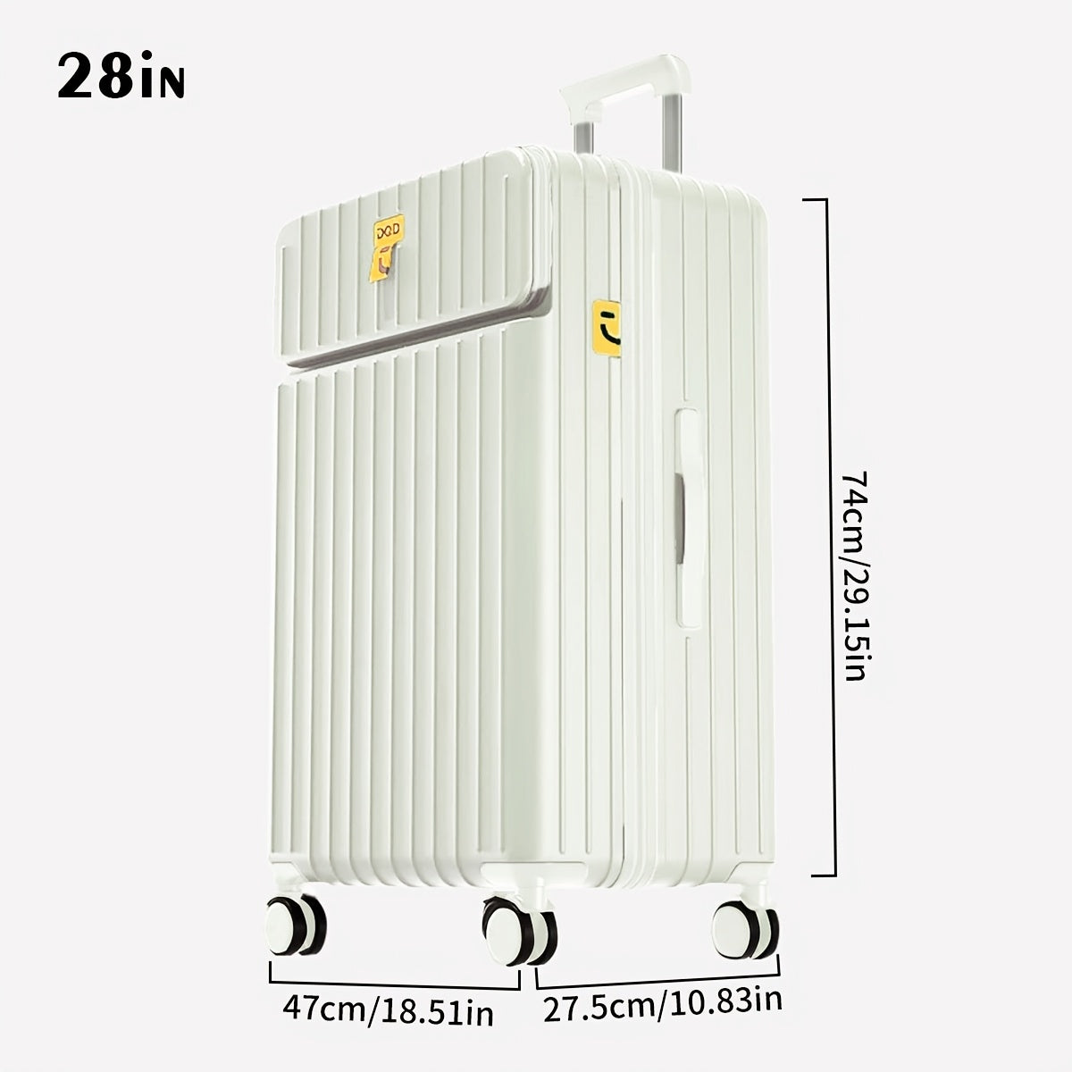 20\u002F24\u002F28 Inch PC Material Pull-on Luggage Set - Multiple Colors Available