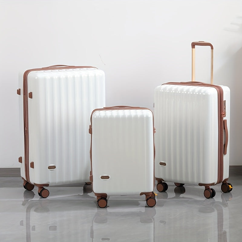 1 Set of 20\u002F24\u002F28-Inch Expandable Pullman Suitcase with Anti-Explosion Zipper