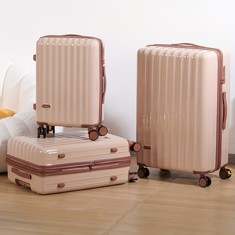 1 Set of 20\u002F24\u002F28-Inch Expandable Pullman Suitcase with Anti-Explosion Zipper