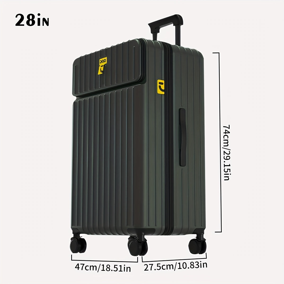 20\u002F24\u002F28 Inch PC Material Pull-on Luggage Set - Multiple Colors Available