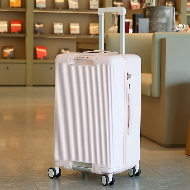 1pc Large Capacity Thickened Trolley Suitcase with Quiet Omni-Wheels