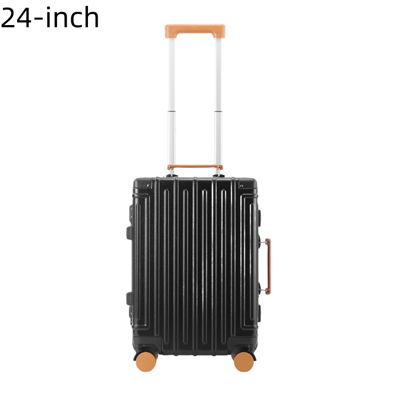 Colorful Aluminum Frame Sleek Aluminum Luggage Set - 22\u002F24 Inch Modern Design