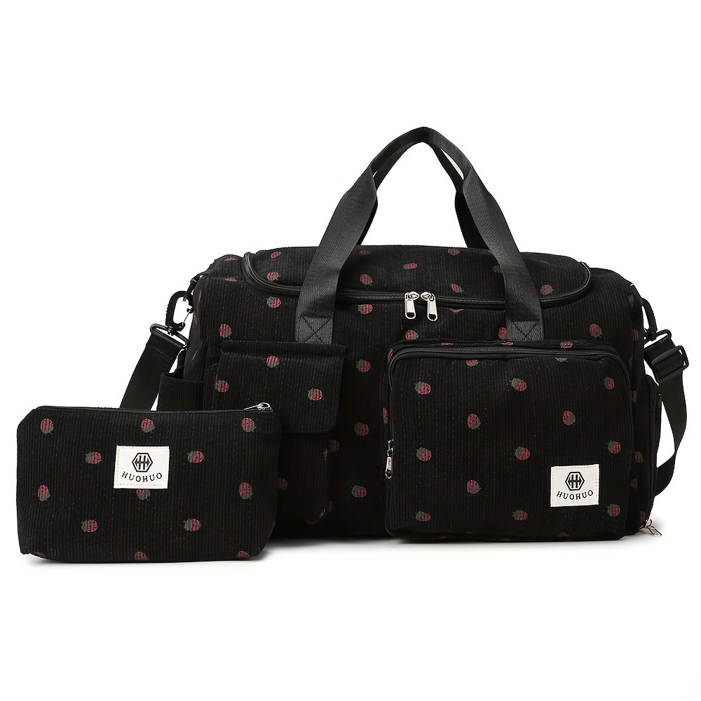 HUOHUO Women'S Large Capacity Travel Duffel Bag - Lightweight Gym