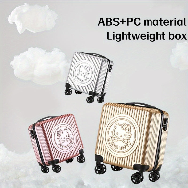 KT Trolley Bag 4-Season Use Sanrio for hello kitty 18-inch Trolley Case Cute Cartoon Travel Suitcase