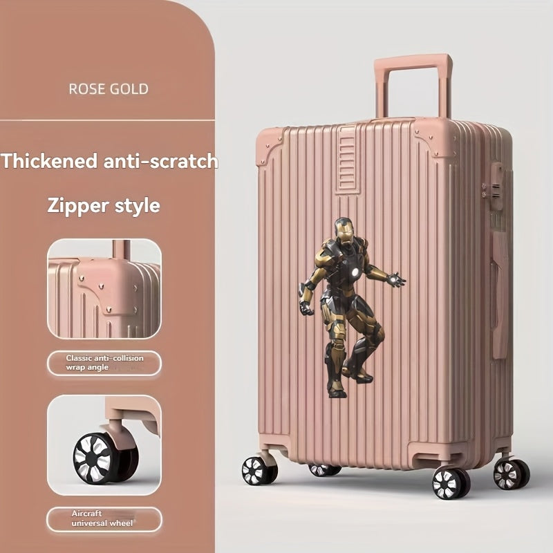 Disney Official Stitch & Mickey\u002FMinnie Mouse 360° Spinner Luggage with 4-Wheel Lockable Suitcase