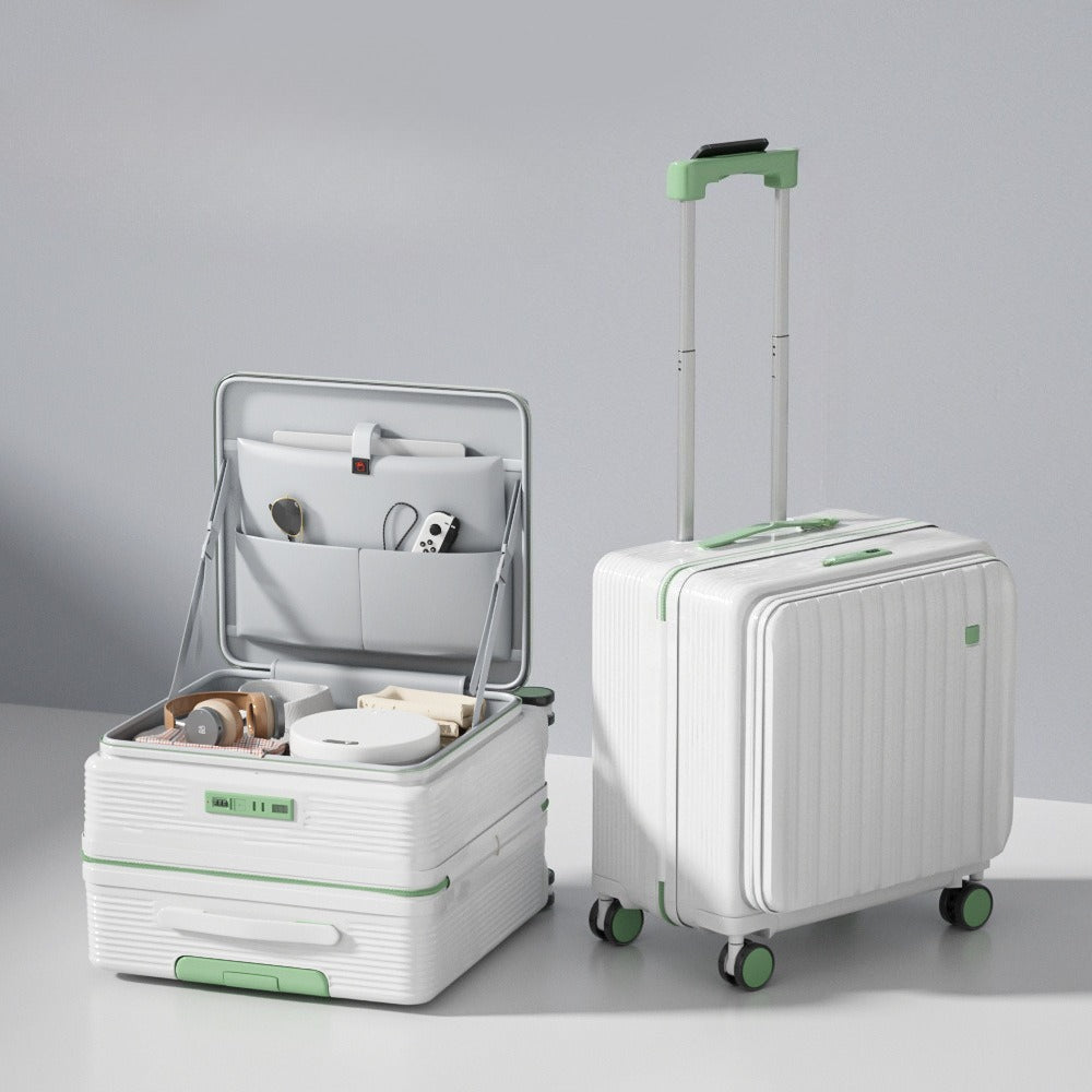 Unisex Multifunctional Small Side-Opening Deep Compartment Luggage