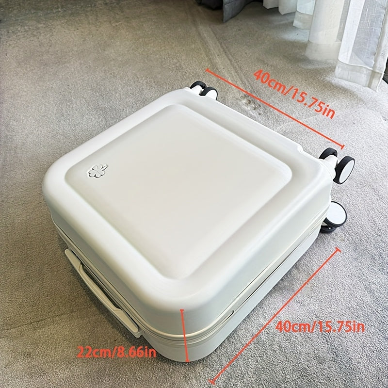 HOMEFISH 18-Inch Lightweight Carry-On Luggage with Spinner Wheels & TSA Lock