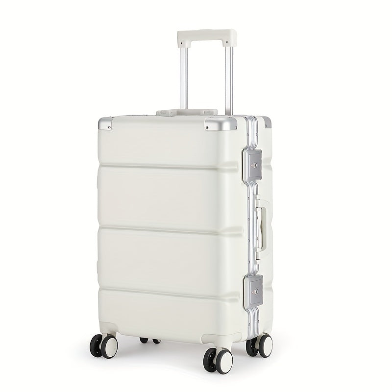 1pc 20-inch aluminum frame suitcase, large capacity suitcase