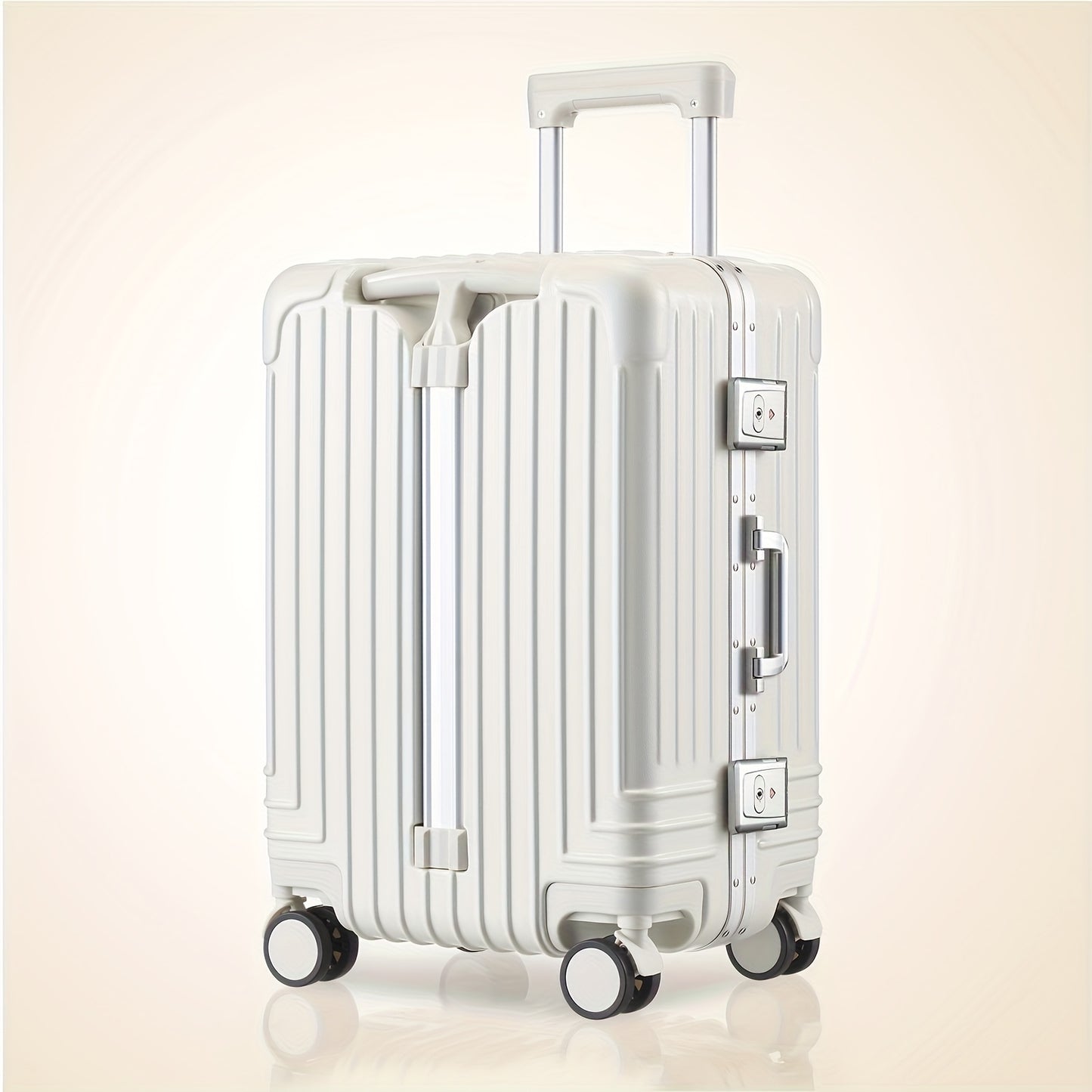 Aluminum Frame Luggage, Large Capacity Luggage, Double Trolley Handle
