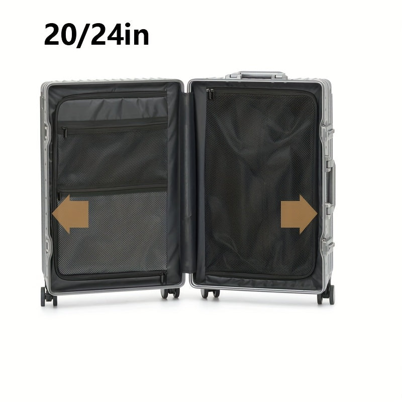 Suitcase, aluminum frame suitcase, spinner luggage with telescopic handle