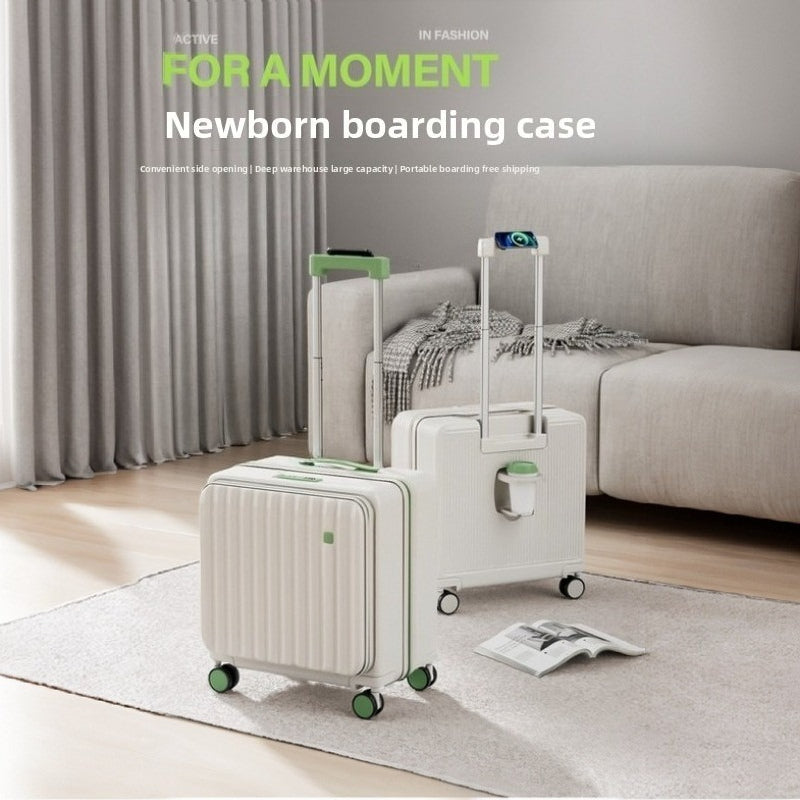 Unisex Multifunctional Small Side-Opening Deep Compartment Luggage