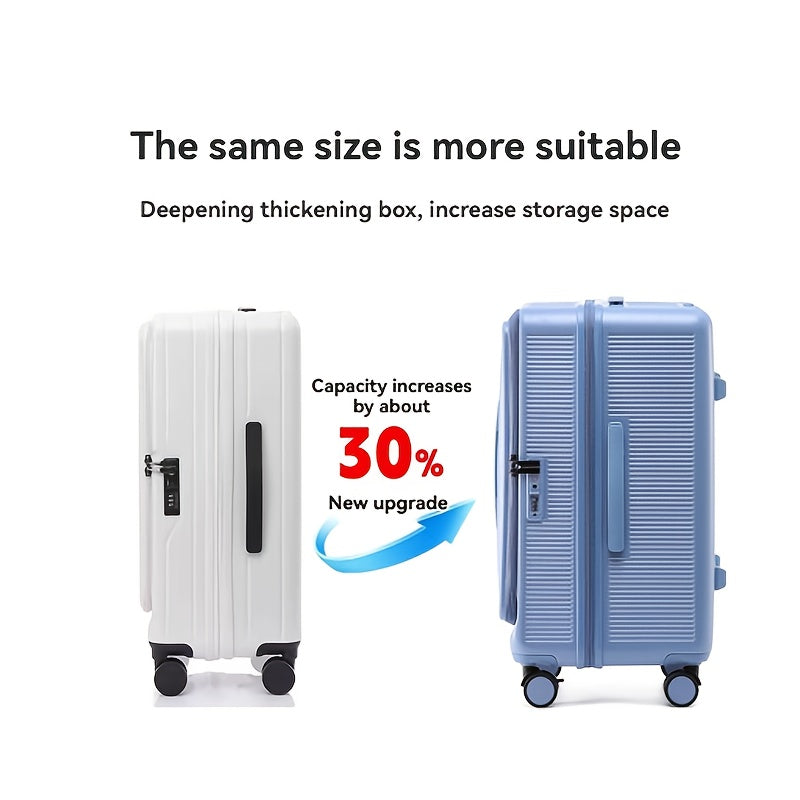 1pc Large Suitcase with USB Charging Ports
