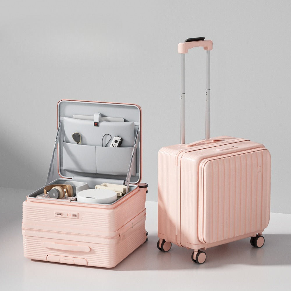 Unisex Multifunctional Small Side-Opening Deep Compartment Luggage