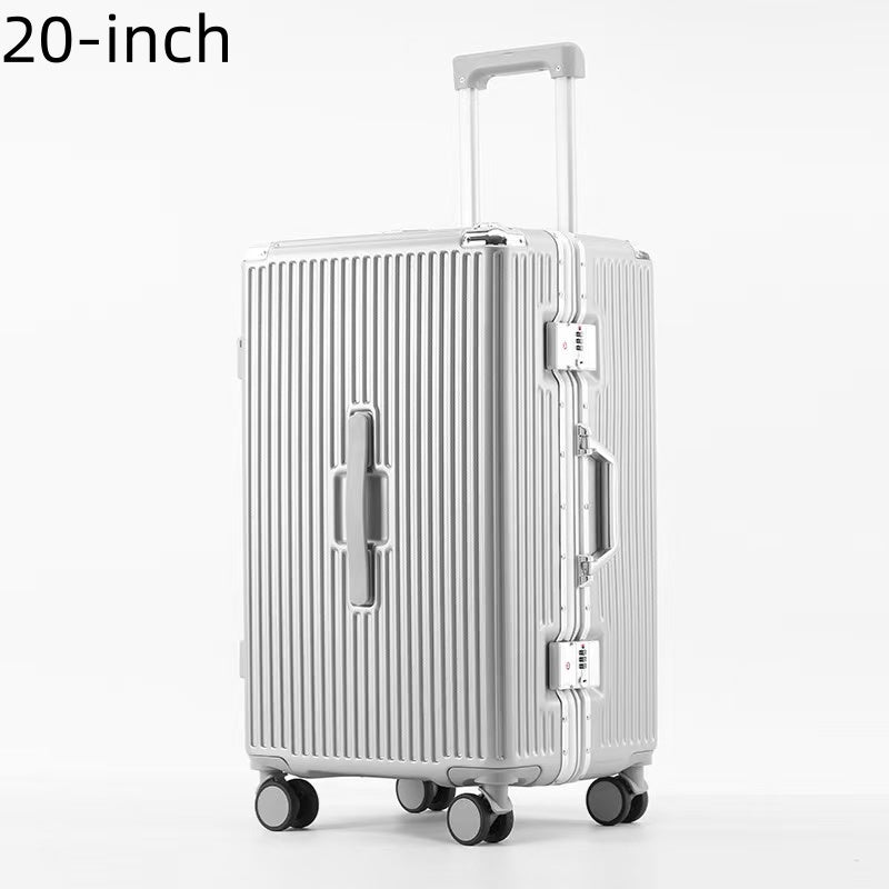 Thickened Suitcase 24\u002F26 Inch for Women - Reinforced Aluminum Frame Enhances Drop Resistance