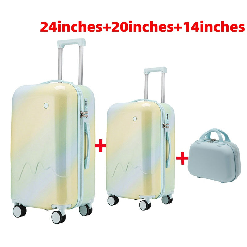 ET Gradient-Style Spinner Suitcase with Telescopic Handle