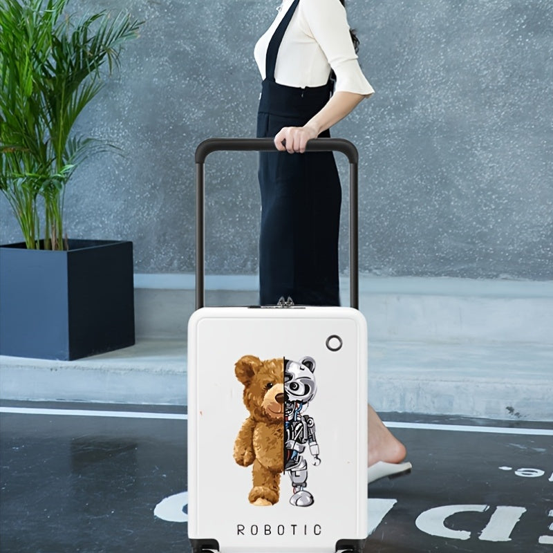 1pc Set of Wide Luggage Trolley Suitcase, Can Board It, Large Capacity Luggage