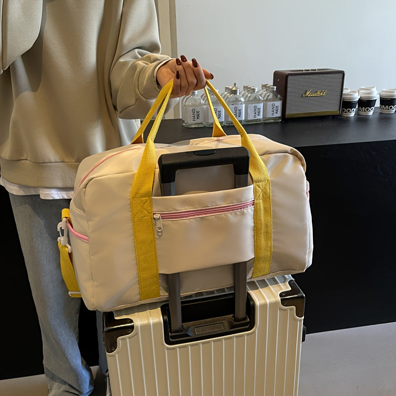 Women'S Lightweight Travel Duffel Bag - Gym, Yoga, Weekend Getaway Bag with Shoe Compartment