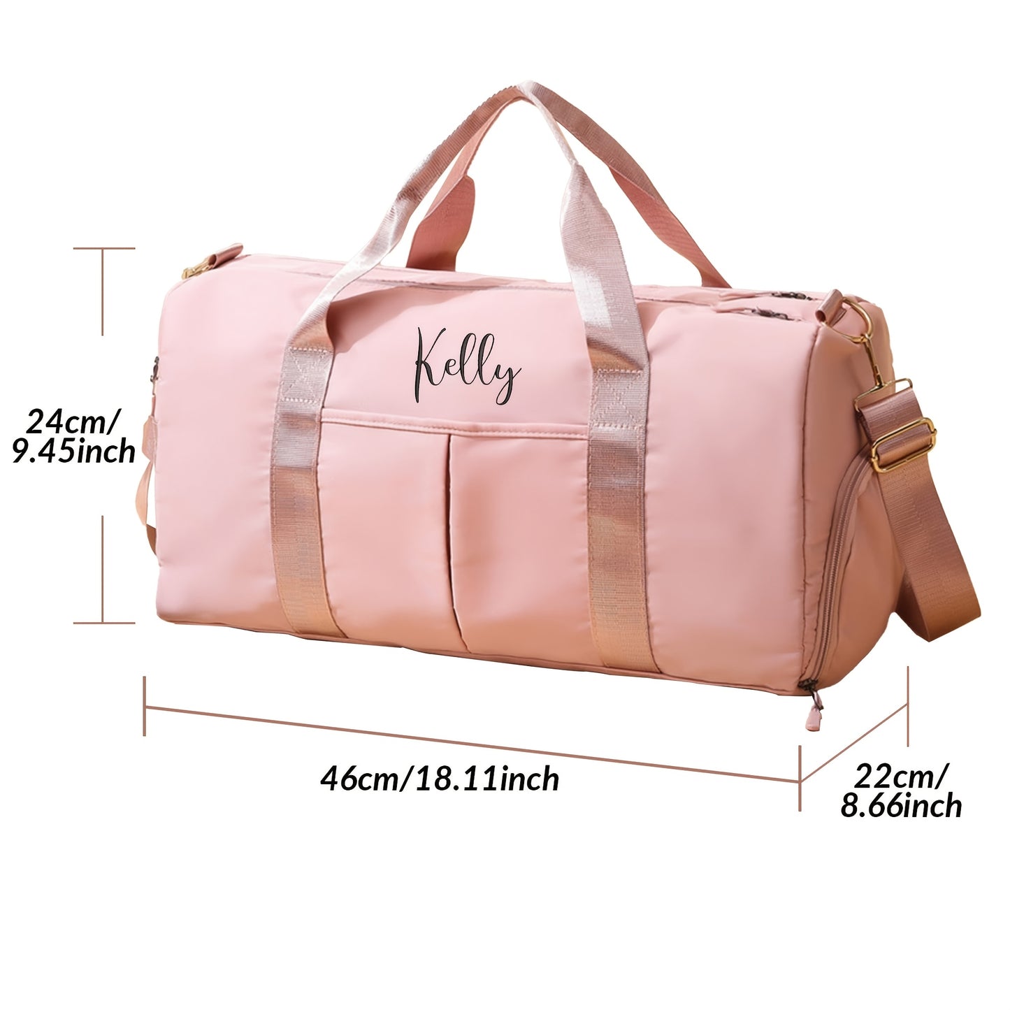 Personalized Duffel Bag Name Custom Sport Gym Bags for Women