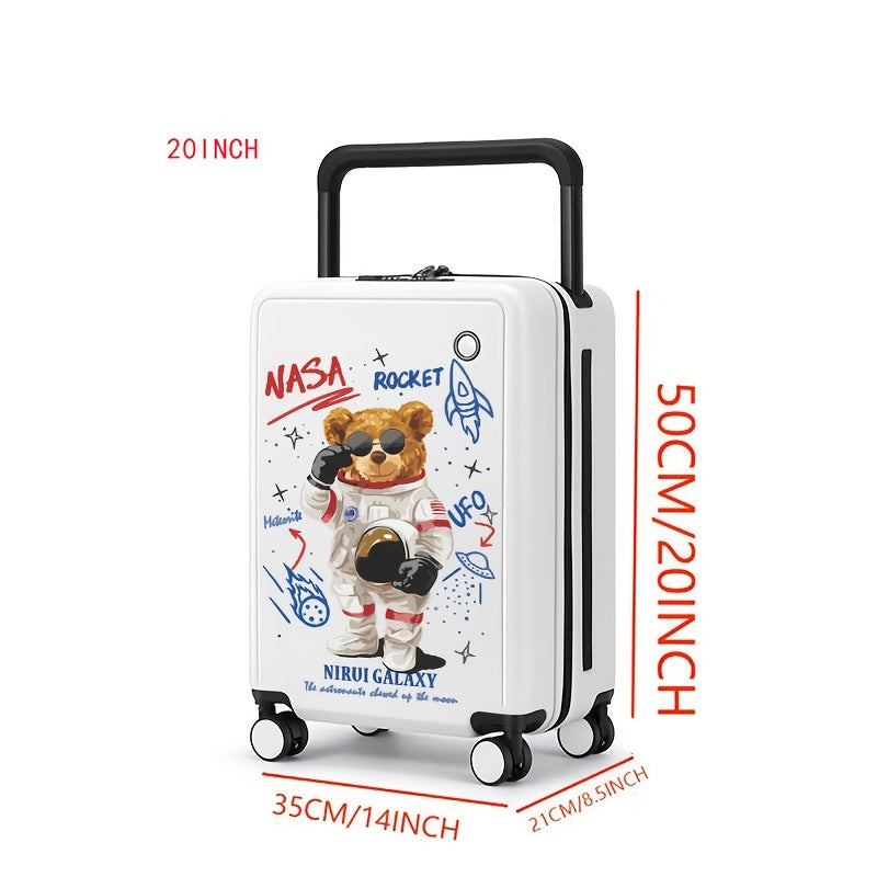1pc Set of Wide Luggage Trolley Suitcase, Can Board It, Large Capacity Luggage