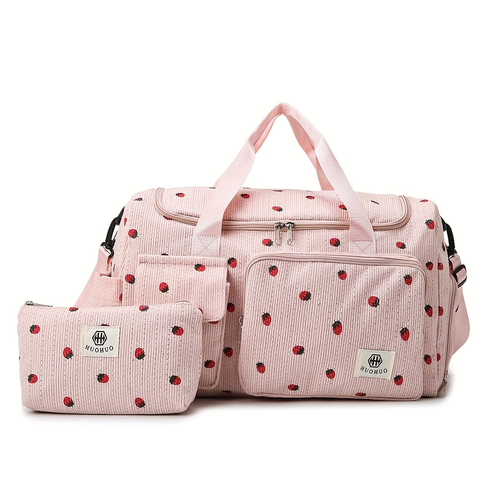 HUOHUO Women'S Large Capacity Travel Duffel Bag - Lightweight Gym