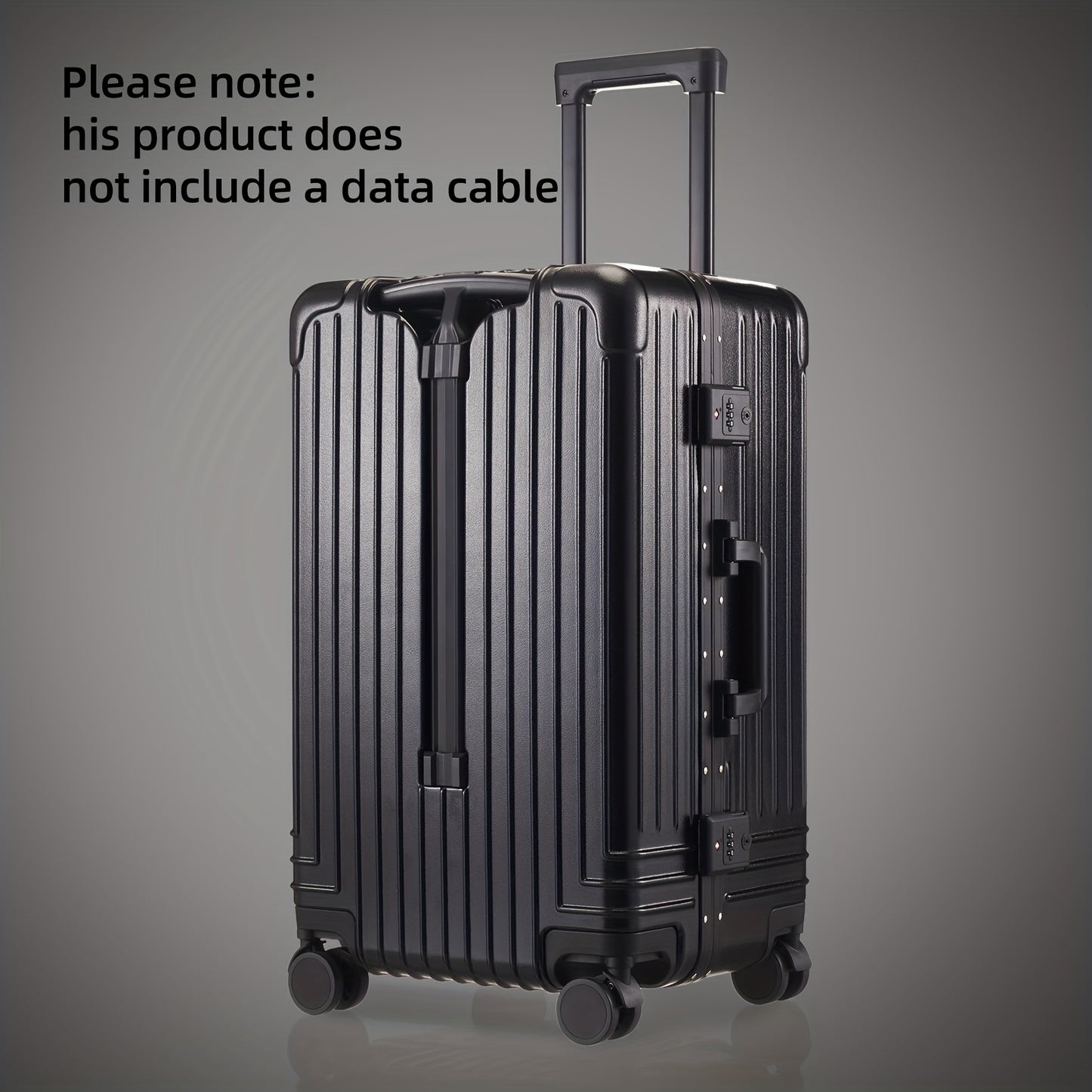 Aluminum Frame Luggage, Large Capacity Luggage, Double Trolley Handle