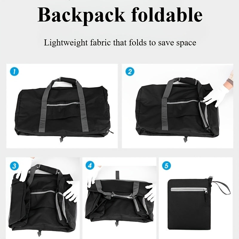 Large Capacity Travel Gym Bag with Shoe Compartment - Heavy-Duty duffel with Zipper Closure
