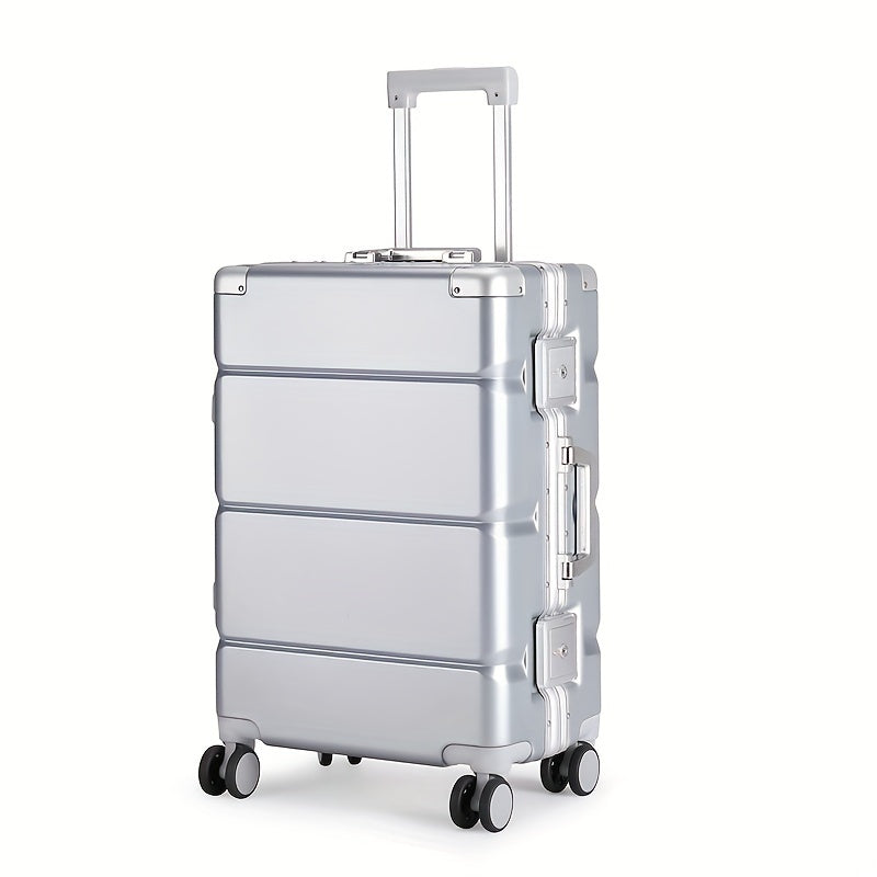 1pc 20-inch aluminum frame suitcase, large capacity suitcase