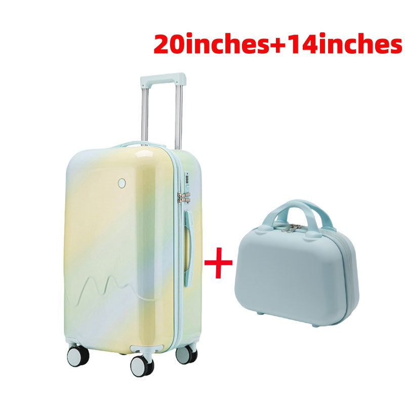 ET Gradient-Style Spinner Suitcase with Telescopic Handle