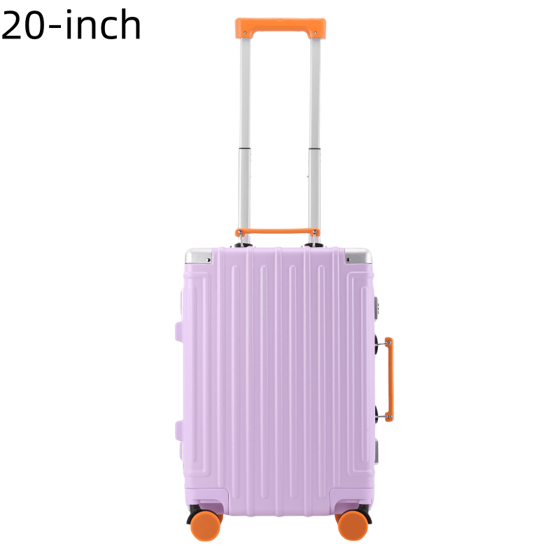 Colorful Aluminum Frame Sleek Aluminum Luggage Set - 22\u002F24 Inch Modern Design