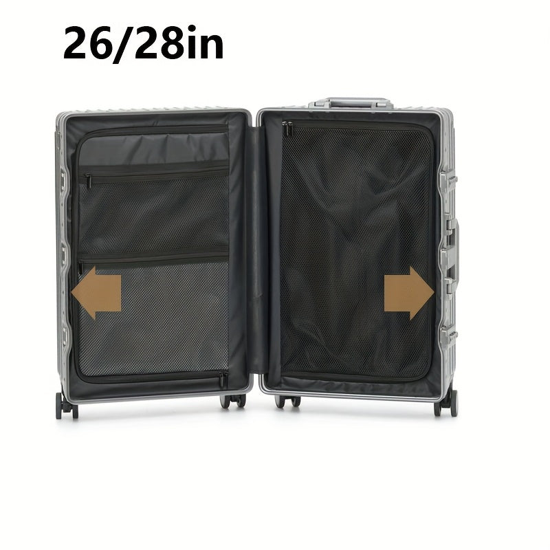 Suitcase, aluminum frame suitcase, spinner luggage with telescopic handle