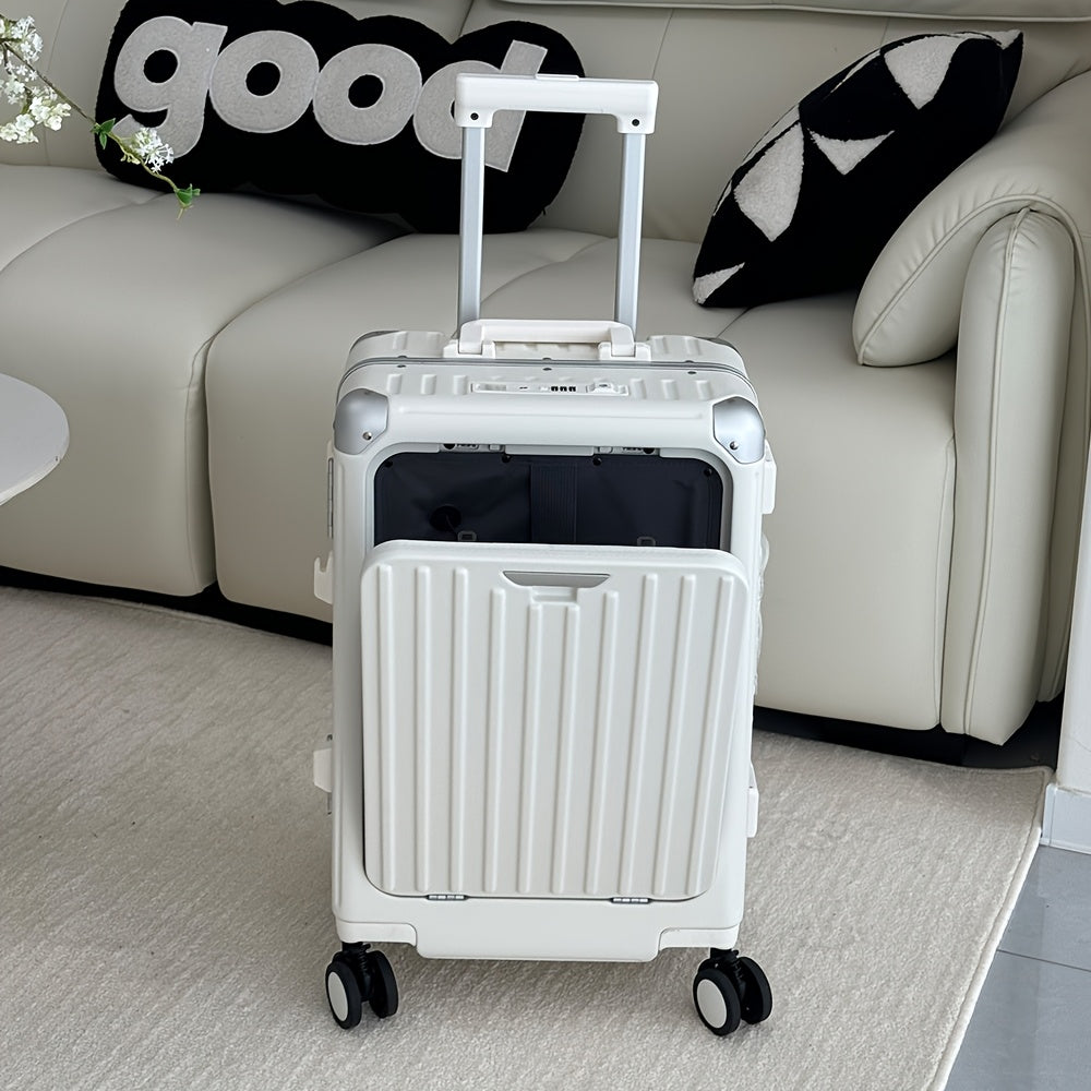 SUPTO Stylish 20-Inch Laptop Suitcase with USB Charging Port