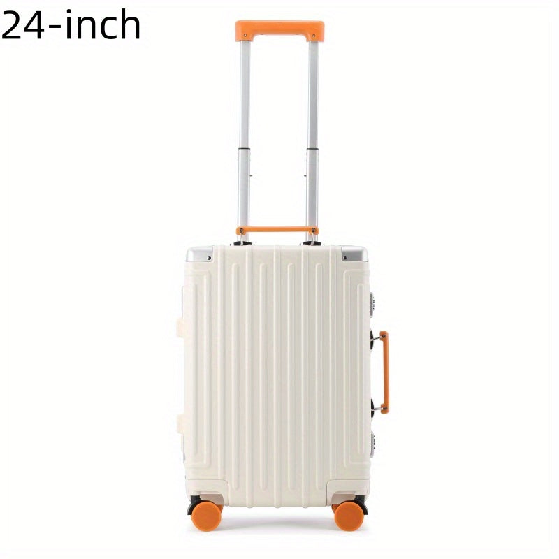 Colorful Aluminum Frame Sleek Aluminum Luggage Set - 22\u002F24 Inch Modern Design