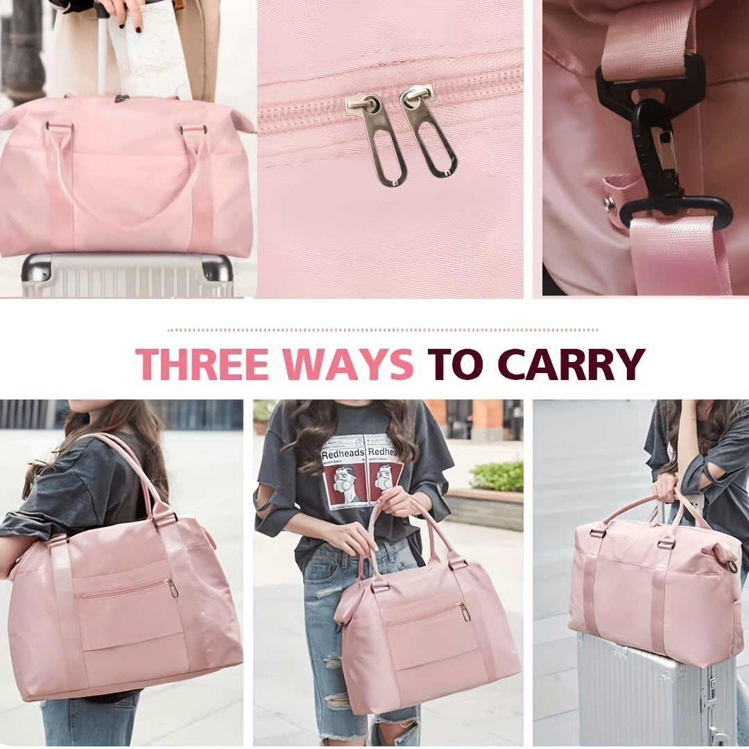 High Quality Gym Bag & Travel Duffel - with Zippered Front Pocket