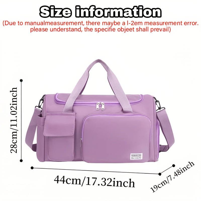 1pc Custom Name Embroidered Luggage Bag with Multiple Compartments for Easy Storage